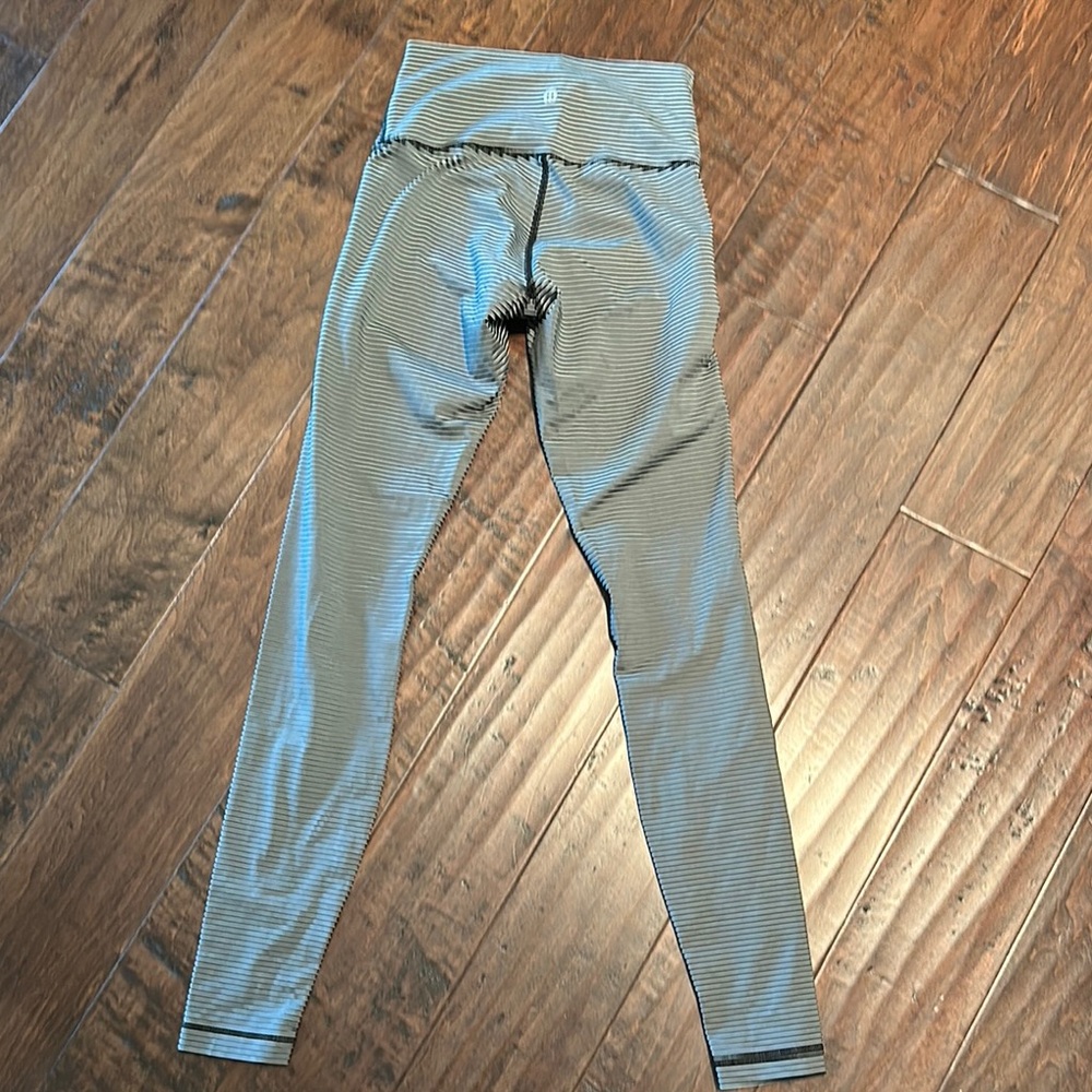 lululemon athletica Striped Leggings - black and white